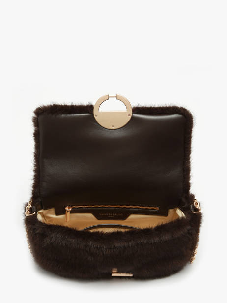 Sac Bandoulière Moon M En Fausse Fourrure Vanessa bruno Marron moon 30V40533 vue secondaire 2