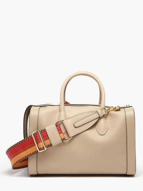 Sac Bowling M Bcbg Cuir Lancel Beige bcbg A13690 vue secondaire 3