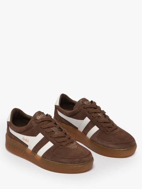 Sneakers Grandslam En Cuir Gola Marron women CLA589 vue secondaire 1
