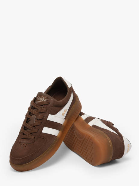 Sneakers Grandslam En Cuir Gola Marron women CLA589 vue secondaire 2