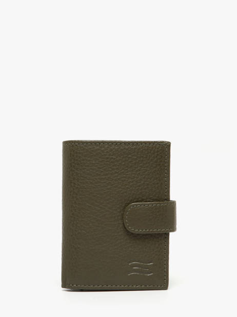 Wallet Caviar Leather Crinkles Green caviar 14600