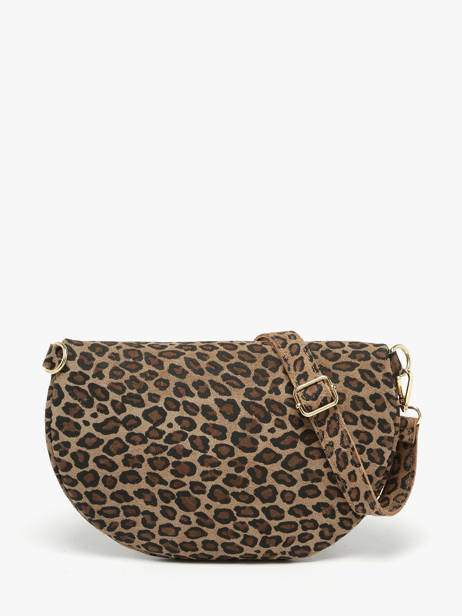Sac Banane Velvet Leopardo Cuir Milano Marron velvet leopardo VL24091 vue secondaire 3