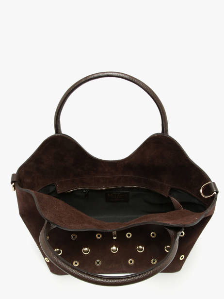 Sac à Main Velvet Studs Milano Marron velvet studs VS25092 vue secondaire 3