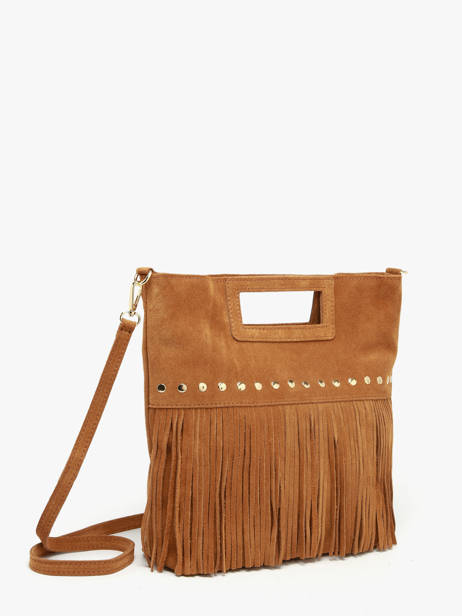 Sac Bandoulière Velvet Cuir Milano Marron velvet VE25091 vue secondaire 2