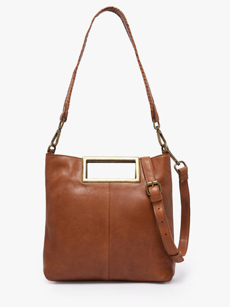 Sac Bandoulière Heritage Cuir Biba Marron heritage CAP3L vue secondaire 3