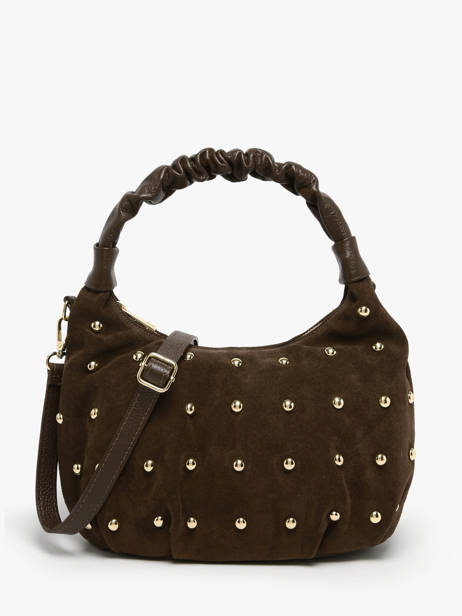 Sac Porté épaule Velvet Studs Milano Marron velvet studs VS25094