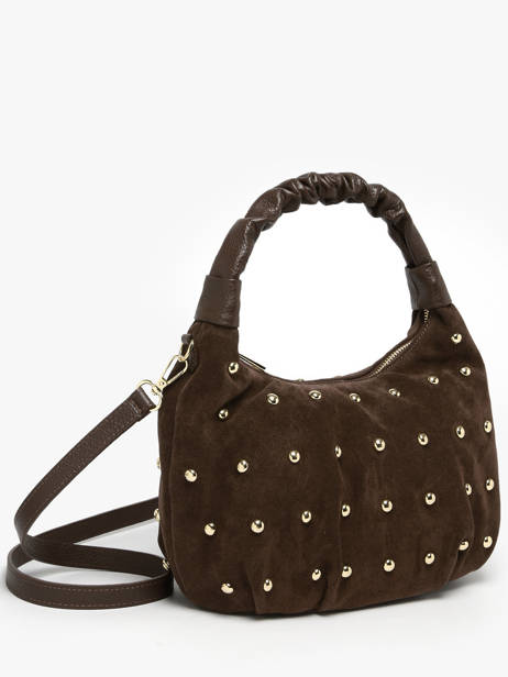 Sac Porté épaule Velvet Studs Milano Marron velvet studs VS25094 vue secondaire 2