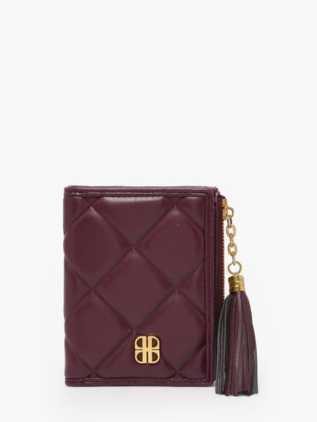 Portefeuille June Matelassé Laurent david Violet ld wallets 16