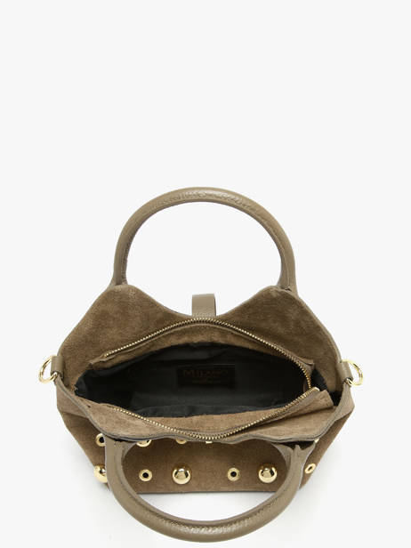 Sac Porté Main Velvet Studs Milano Marron velvet studs VS25091 vue secondaire 3