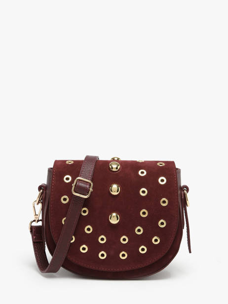 Sac Bandoulière Velvet Studs Milano Rouge velvet studs VS25093