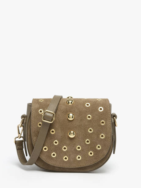 Sac Bandoulière Velvet Studs Milano Marron velvet studs VS25093
