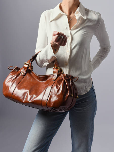 Shoulder Bag Premium Leather Gerard darel Brown premium DCS01419 other view 1