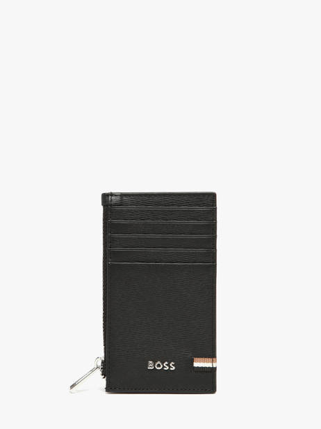 Card Holder Leather Hugo boss Black iconic HLK521A