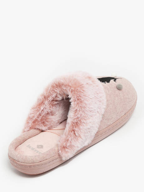 Slippers Isotoner Pink women 97416 other view 2