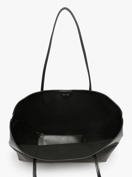 Sac Porté épaule Coated Emblem Polyester Recyclé Calvin klein jeans Noir coated emblem 4F3266G vue secondaire 3