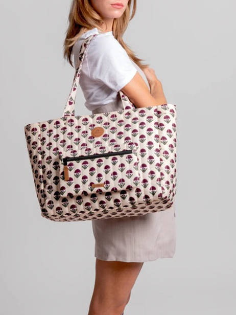 A4 Size Shoulder Bag Adventurer Recycled Polyester Cabaia Beige adventurer TOTEBAGL other view 1