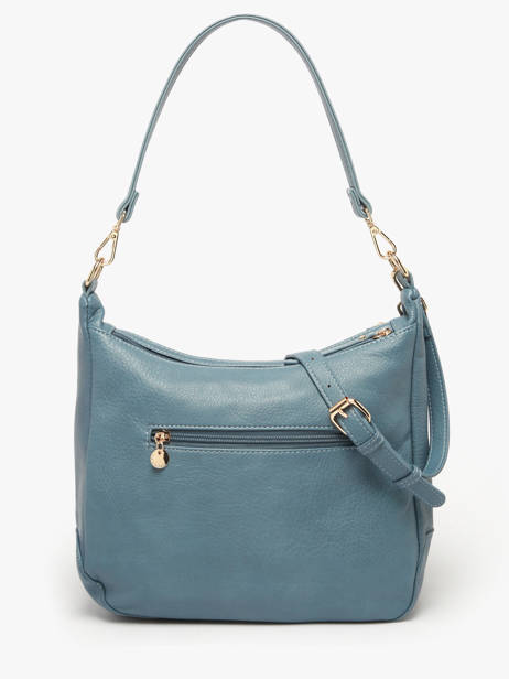 Shoulder Bag Zip Lulu castagnette Blue zip ZAHED other view 4