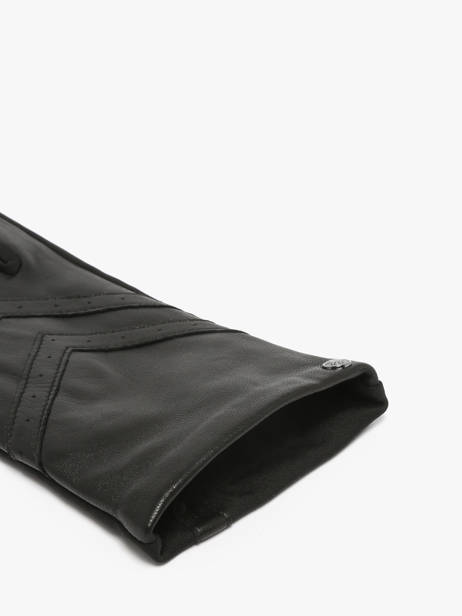 Gloves Isotoner Black women gloves 85125 other view 1