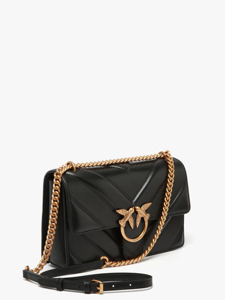 Shoulder Bag Love Bag Icon Leather Pinko Black love bag icon 4549A2OS other view 2