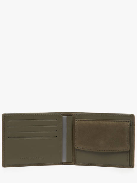 Wallet Leather Yves renard Green nubuck 2608 other view 1