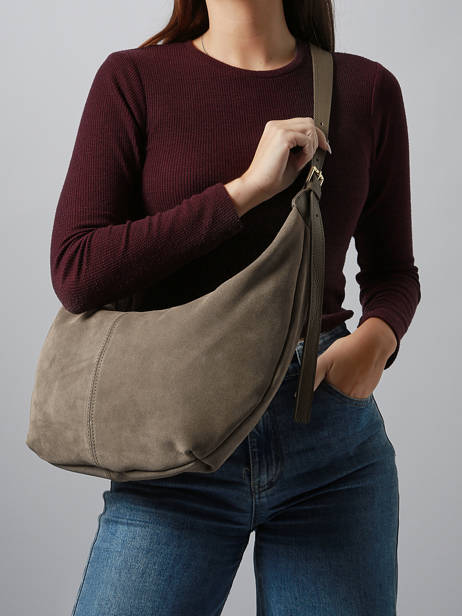 Sac Porté épaule Velvet Caviar Cuir Milano Beige velvet caviar VC25091 vue secondaire 1