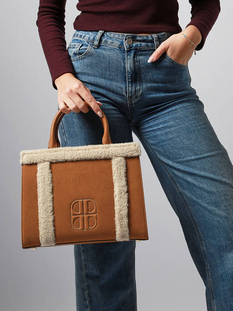 Sac Porté Main Brit Laurent david Marron ld bags 987 vue secondaire 1