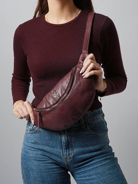 Sac Banane Heritage Cuir Biba Violet heritage HAK5L vue secondaire 1