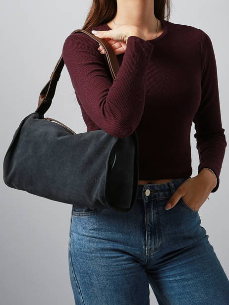 Sac Porté épaule Leather Cuir Biba Bleu leather BEV2L vue secondaire 1