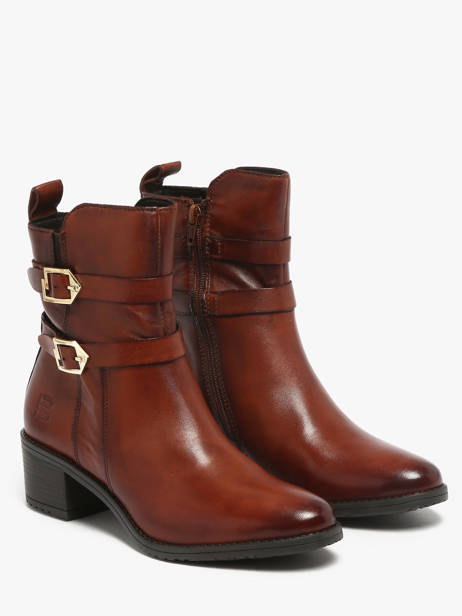 Heeled Boots In Leather Tt. bagatt Brown women 41006300 other view 1
