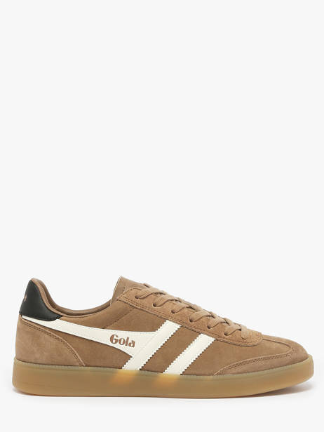 Sneakers In Leather Gola Brown men CMB735