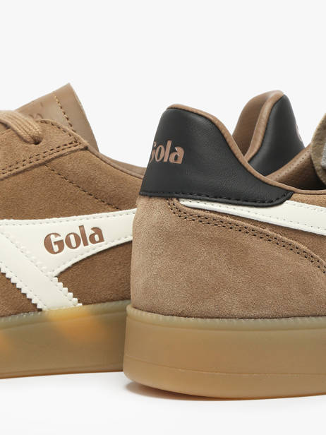 Sneakers In Leather Gola Brown men CMB735 other view 2