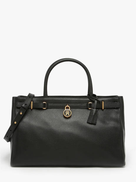 Shoulder Bag American Icon Leather Tommy hilfiger Black american icon AW17925