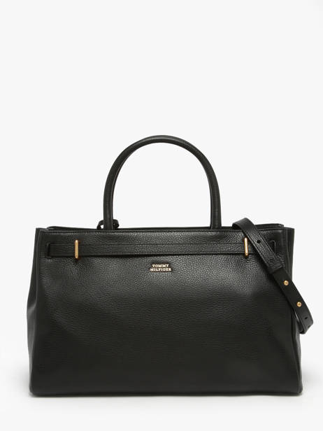 Shoulder Bag American Icon Leather Tommy hilfiger Black american icon AW17925 other view 3
