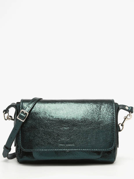 Small Leather Diane Minuit Crossbody Bag Paul marius Green minuit DIANSMIN