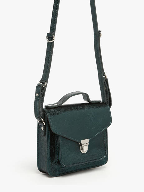Leather Melle George Xs Minuit Crossbody Bag Paul marius Green minuit GEORXMIN other view 1