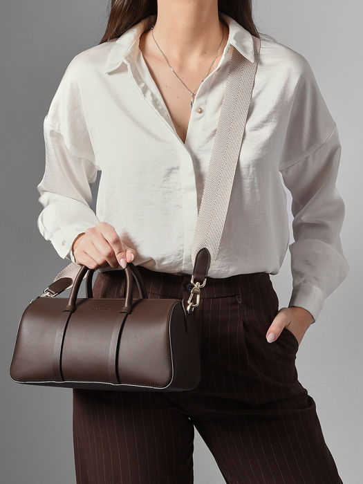 Longchamp Daylong chevron Handbag Brown