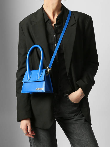 Sac Bandoulière D'occasion Chiquito Moyen Cuir Jacquemus Bleu second life 1560113 vue secondaire 1