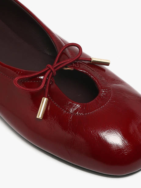 Ballerinas In Leather Alohas Red accessoires 10077602 other view 2