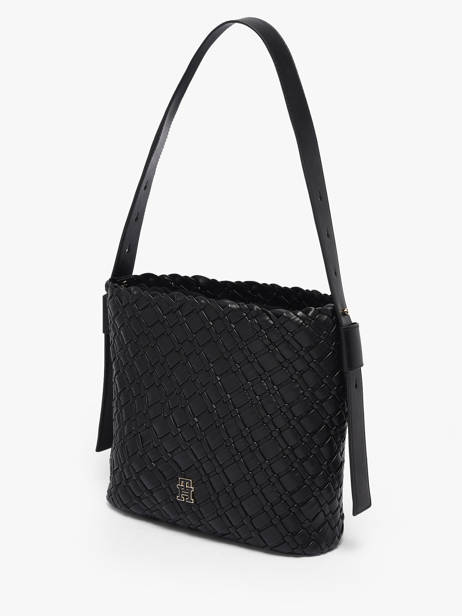 Sac Porté épaule Th Braided Polyester Tommy hilfiger Noir th braided AW18160 vue secondaire 1