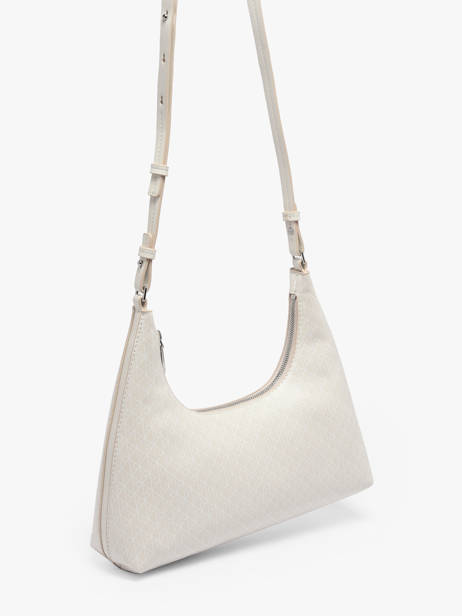 Sac Porté épaule Coated Emblem Polyester Recyclé Calvin klein jeans Blanc coated emblem 4F3298G vue secondaire 2
