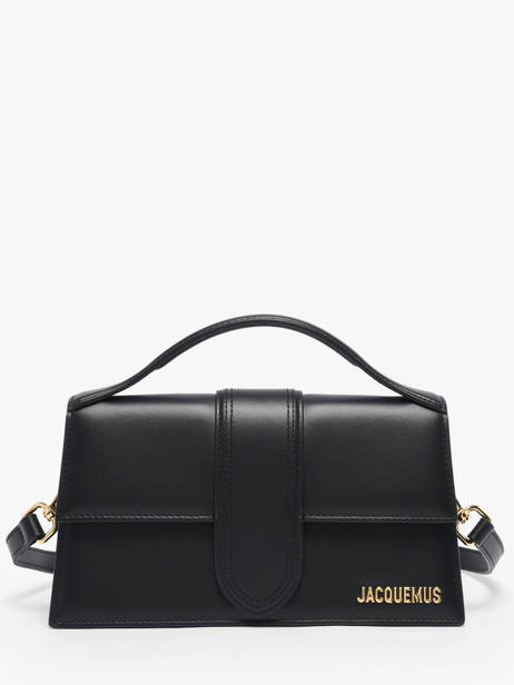 Sac Bandoulière D'occasion Grand Bambino Cuir Jacquemus Noir second life 1566393