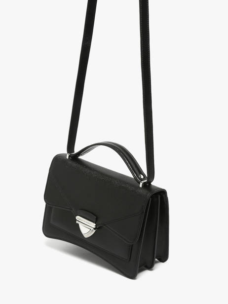 Sac Bandoulière Madame George Caviar Cuir Paul marius Noir caviar MGEORCAV vue secondaire 1