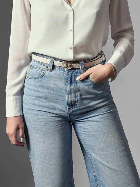 Ceinture Lauren ralph lauren Beige elmswood 12P04418 vue secondaire 2
