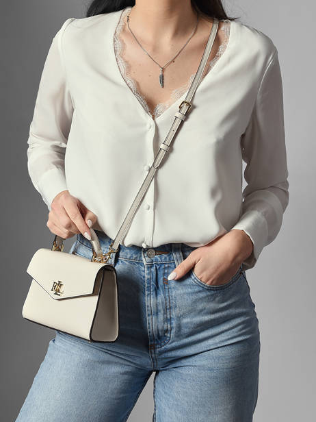 Sac à Main Farrah Cuir Lauren ralph lauren Blanc farrah 31968761 vue secondaire 1