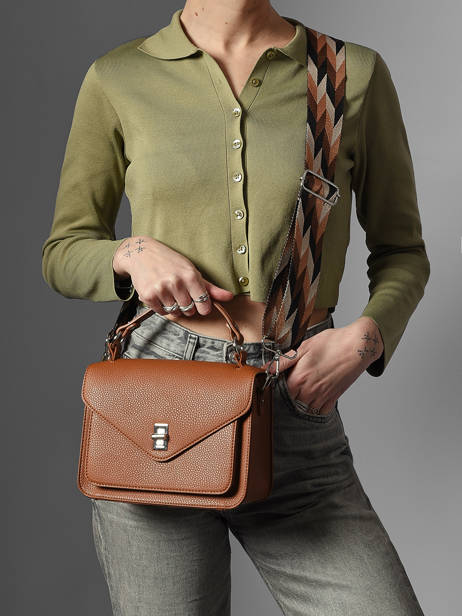 Sac Bandoulière Wt Grained Miniprix Marron wt grained F6978 vue secondaire 1