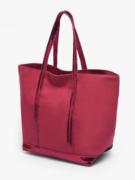 Le Cabas L Paillettes Vanessa bruno Rose cabas 1V40315 vue secondaire 2