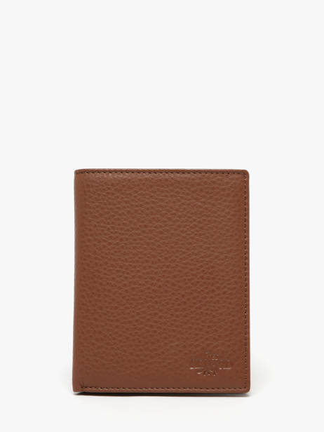 Portefeuille Cuir Yves renard Marron foulonne 23425
