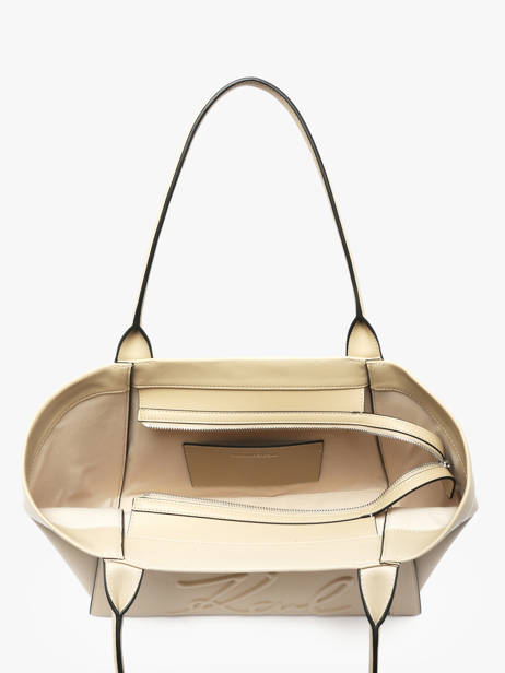 Leather K/ville Studs Shoulder Bag Karl lagerfeld Beige k ville B1W30066 other view 3