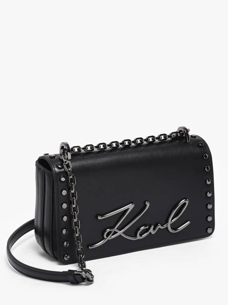 Sac Bandoulière K Signature Studs Cuir Karl lagerfeld Noir k signature B1W30049 vue secondaire 2