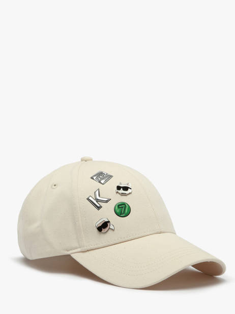 Casquette Ikon Multi Pin Karl lagerfeld Beige k ikon B1W33019 vue secondaire 1